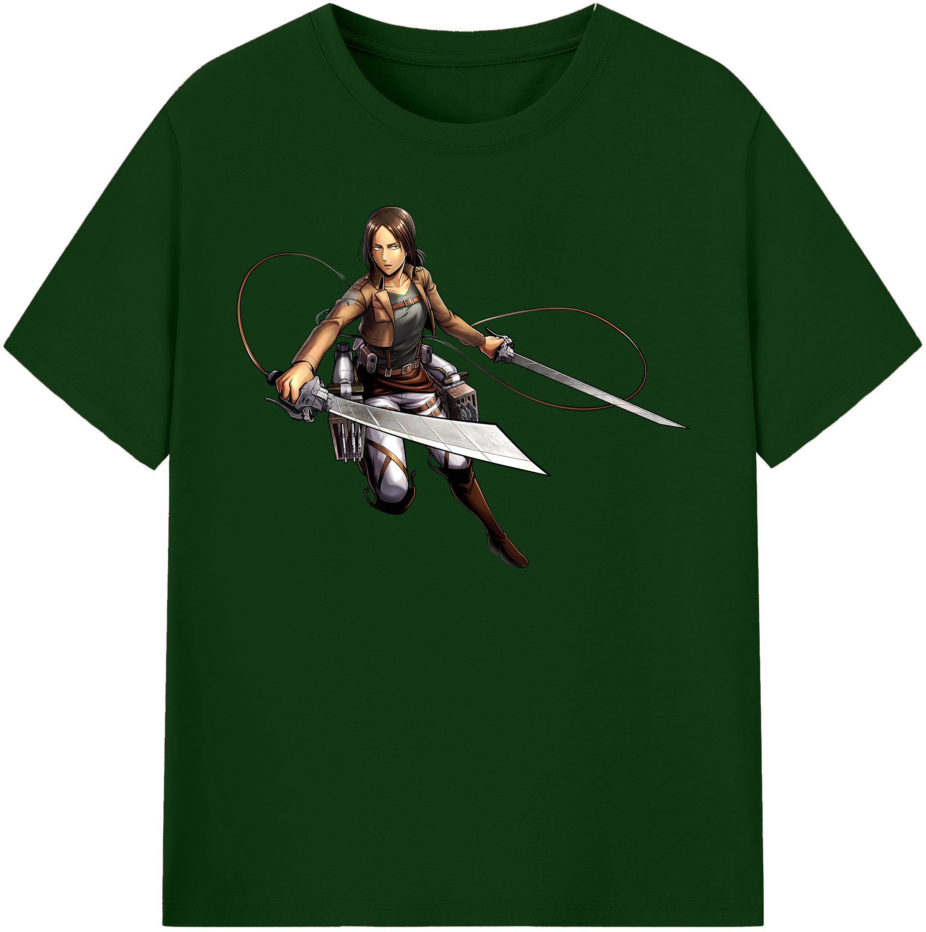 （画像用） 進撃の巨人 Attack on Titan 綿100％半袖Tシャツ（フロントプリント）